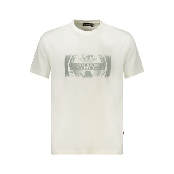 Napapijri White Cotton Men's Men's T-Shirt